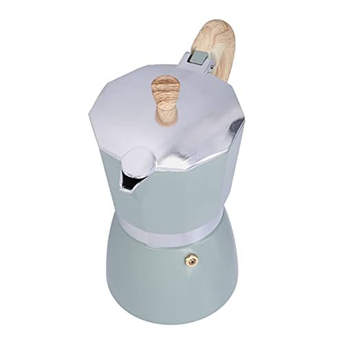 Akozon 300ML Moka Pot - Stovetop Maker for Authentic Italian Coffee - Classic Moka Coffee Maker for Home & Office Use (lake turquoise)