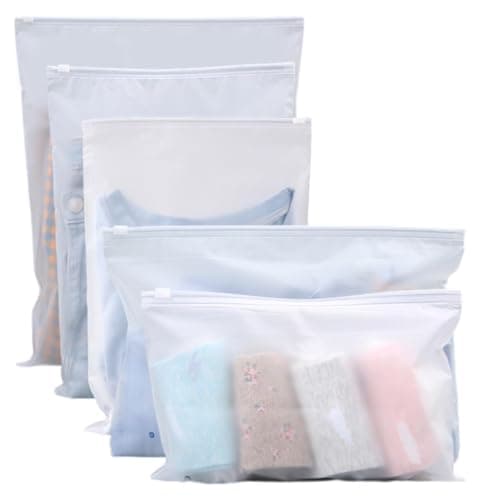 30 Pack Ziplock Bags for Clothes, Reusable Hospital Bag Organiser Pouches