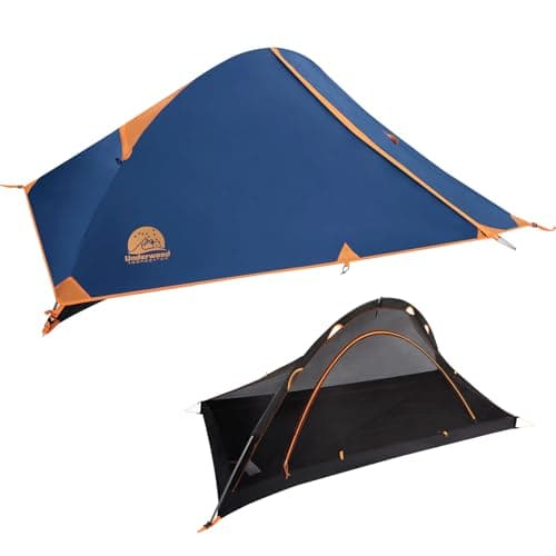 1 Man Backpacking Tent for Camping,Ultralight Waterproof Single-Pole Tent