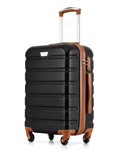 COOLIFE 24 Inch Medium Suitcase for Holiday Travel, ABS+PC, Lightweight