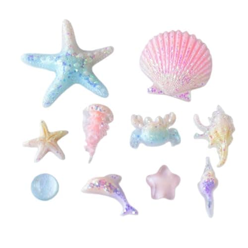 Sandal CharmS - 10 Pieces Cute Sea Theme Decoration