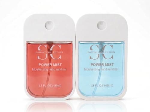 Hand Sanitizer Travel Size 2 Pack (Aloe vera & Watermelon), Mini Pocket Bottles for Hand Care, Quick Absorbing Scented Hand Sanitizer, Soothing Fragrance, Ideal for Travel, Office, Home & Daily Use