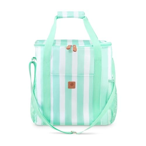 Whitesands Large 20L Family Cool Bag, Insulated Lining, Spacious Outer Pockets, Keeps Food Fresh & Cool for 6 Hours, Carry Handle & Shoulder Strap For Picnics