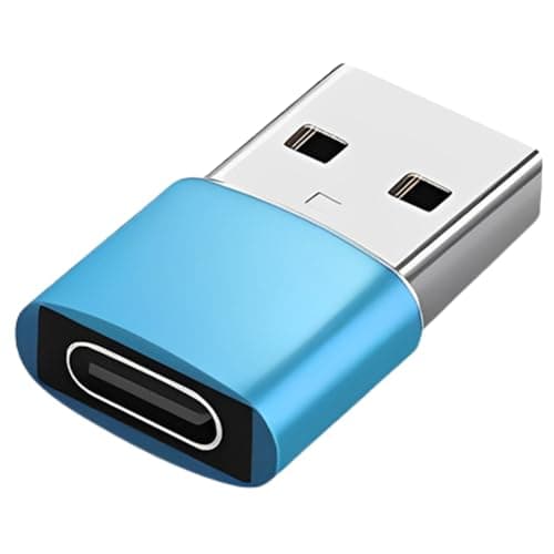 Betron USB to USB C Adapter, Compact Design, 3 Pack (Blue)