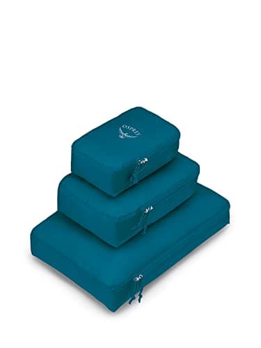 Osprey Ultralight Packing Cube Set, 3 Cubes (1.5L, 4L, 9L), Blue