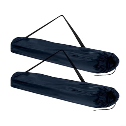 GANCEI 2pcs Outdoor Camping Chair Storage Bags with Adjustable Strap and Drawstring, Polyester Carrying Case for Folding Chairs Beach Umbrellas Fishing Rods Tents Tripods(cyan-blue)