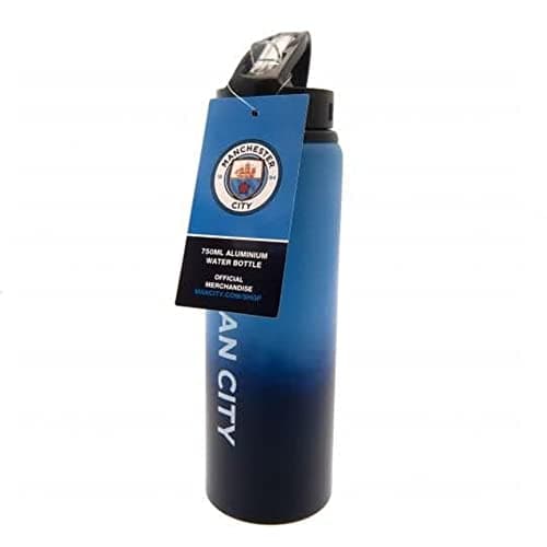 Manchester City F.C. City Man Fc Aluminium Sports Water Drinks Bottle Fade Design XL blue one size K-REY-MC06400
