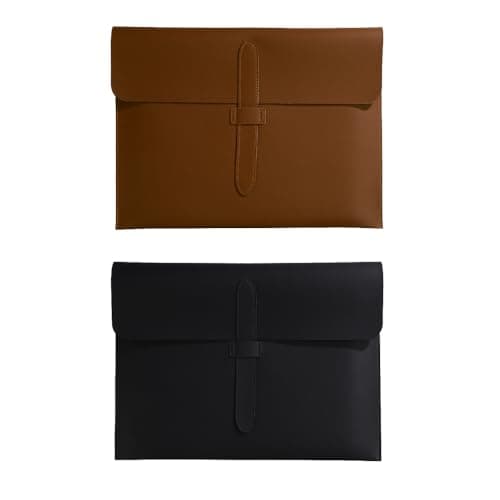 Oaygat A4 Document File Folder New Soft Leather Pocket Envelope Folder Wallets Envelope Folder Expanding File Organizer Portfolio Storage Case Waterproof Expanding File Organizer Portfolio Storage