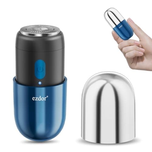 Mini Electric Shaver for Men, Portable Travel Razor, USB-C Rechargeable Cordless Electric Shaver, IPX7 Waterproof Wet & Dry Shaver with Travel Lock