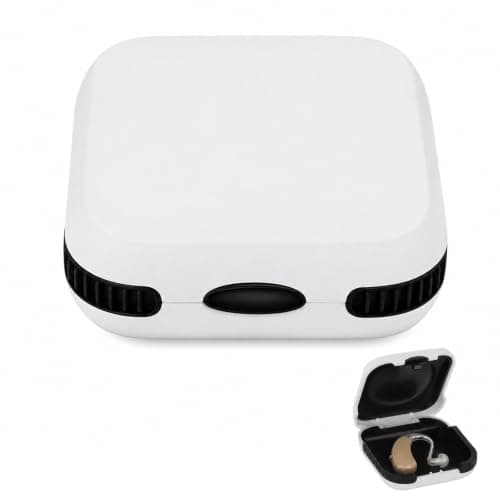 Portable Hearing Aid Case with Shockproof Silicone Cushion