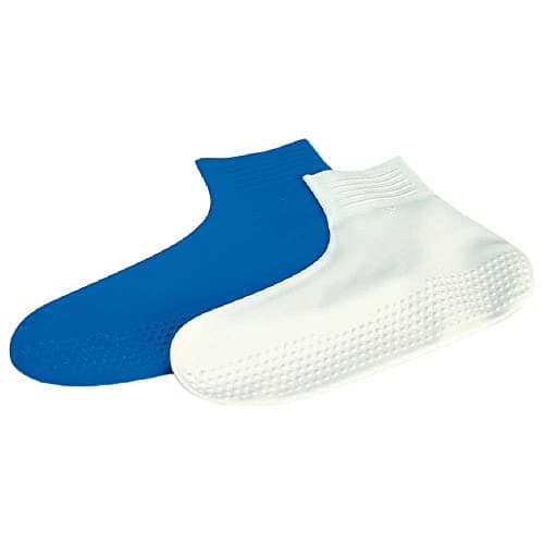 Zoggs Latex Pool Socks 300738 -Assorted (White/navy), Large