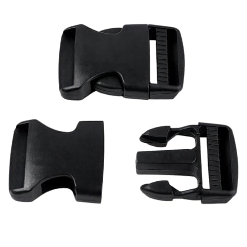 Vosali 2 Pack Replacement Plastic Buckle Clips, Side Release Buckle
