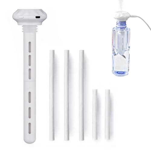 Portable USB Humidifier - Travel Humidifier Ultrasonic Cool Mist, Bottle-Compatible Design, Adjustable Mini Air Diffuser for Bedroom, Office, Car & Travel