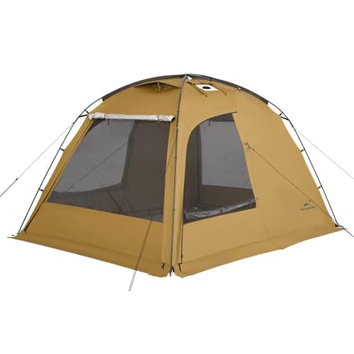 Naturehike 4 Hot Seasons Waterproof Camping Winter Thermal Family Tent with Chimney 2-4 Persons for Camping, Car Travel