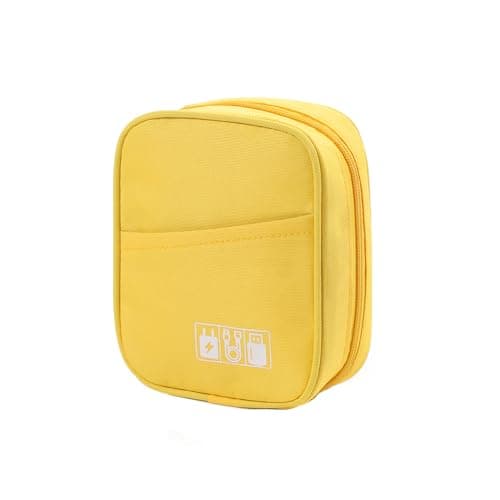 JINSI Small Cable Organiser Bag Travel Electronics Pouch