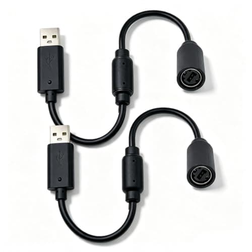 SEYUGOPTI 2-Pack USB Breakaway Cable for Xbox 360 & Logitech G920/G29
