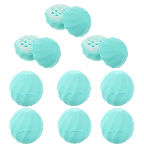 10pcs Blue Plastic Lip Balm Container Refills for Travel