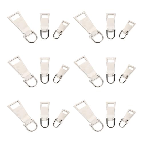Alloy Zipper Pull Replacement Kit 18pcs for Suitcase Jackets