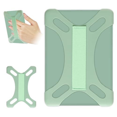 HoYiXi Universal Case for 6 inch Kindle eReader Compatible with Paperwhite(2015/2018)/Pocketbook and Tolino/Kobo Clara HD,For 6'' eReader with High Elasticity Hand Strap,Green