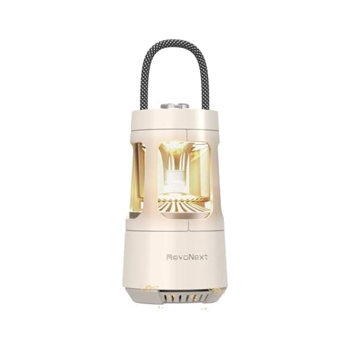 Camping Lantern Bluetooth Speaker, Outdoor Waterproof Wireless Speaker with Dual-Color Ambient Light, Bluetooth 5.3 Portable Speaker with TWS Stereo for Camping Patio Backyard (White)