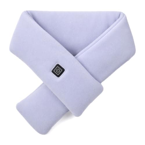 Heated Scarf,Winter Electric Heated Neck Scarf,USB Charging Heating Scarf with 3 Heating Levels,Neck Heating Pad for Pain Relief Thermal Neckerchief,Winter Gift for Men Women Outdoor Skiing(Blue)