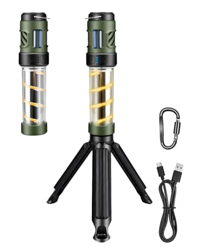 Mosquito Repellent Light, Portable Mosquito Lamp with Rechargeable Battery,Waterproof Camping Light, for Camping, Backpacker, Outdoor & Indoor Use - Black