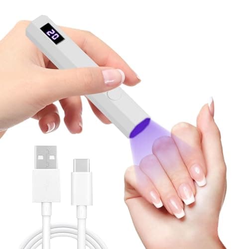 Mini UV Lamps for Gel Nails with LED Screen Handheld Small Nail Lamps Led