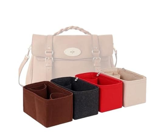 LinerLink Bag Organizer for Mulberry Oversized Alexa Bag (37L x 32H x 17D cm) (Brown, Style C)