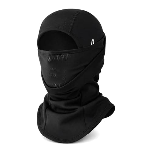 Balaclava for Men & Women, Thermal Ski Mask, Windproof Cycling (Black)