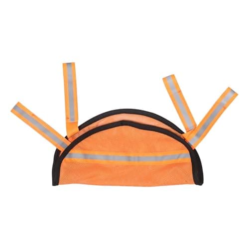 SEWACC Orange Safety Panel with Reflective Strips for Backpack Hiking