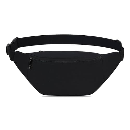 G4GADGET Waist Bag Bum Bag | Adjustable 120cm Belt | Lightweight Fanny Pack for Men & Women | Travel, Running, Festival & Holiday Money Belt with 2 Zipped Pockets