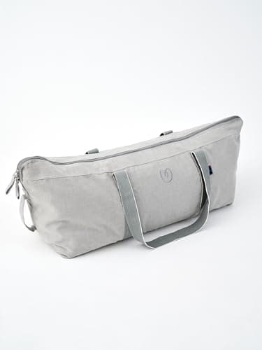 Yogamatters Organic Cotton Carry All Kit Bag - Grey Ice | Gym Equipment Yoga Props Carrier | 100% Organic Cotton
