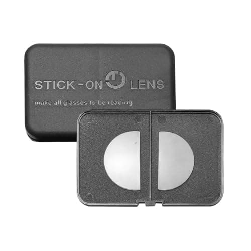 SKYWAY Stick on Bifocal Lenses, Stick on Reading Lenses, Clear Magnifying Bifocal Readers for Sunglasses Glasses Ski Goggles, Removable, Reusable, No Water Needed, +2.5