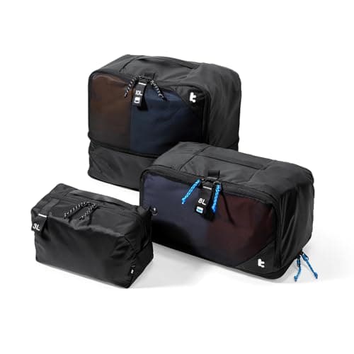 tomtoc 3 Set Packing Cubes for Travel, Compression Expandable Organizers