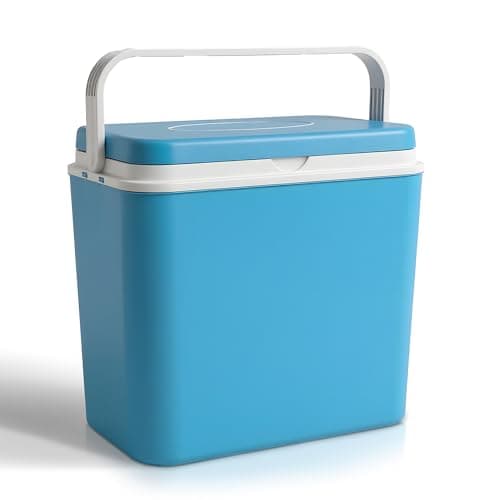 Tanness 24L Cool Box, Insulated Cooler Box & Ice Box for Camping & Picnics