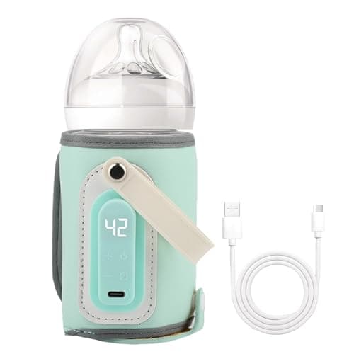 Portable Baby Bottle Warmer Bag | USB Charging LCD Display 21W Cordless Travel Milk Warmer