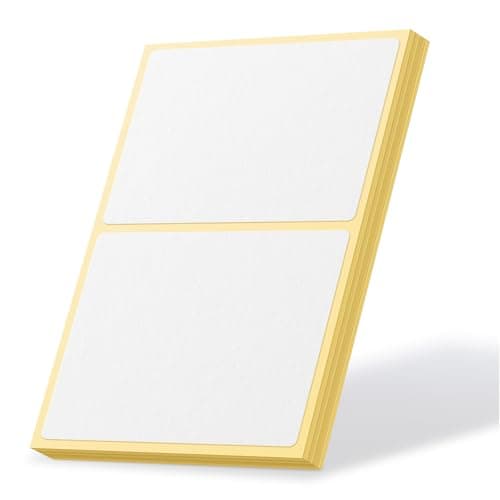 68 Plain Address Labels Stickers 100 x 75mm Blank White Large Sticky Label