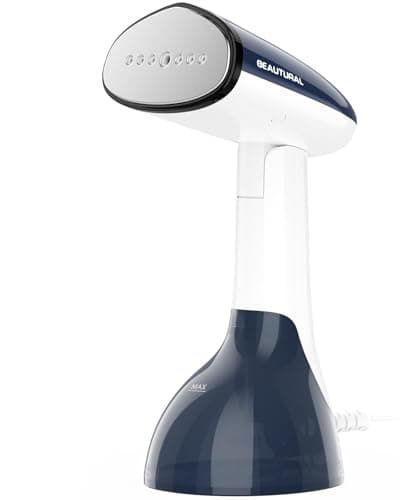 BEAUTURAL Portable Handheld Clothes Steamer, Foldable Design, 1500W
