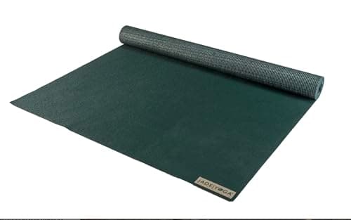 JadeYoga Voyager Yoga Mat - Lightweight & Portable Rubber Yoga Mat - Non-Slip Exercise Mat for Women & Men - Great for Yoga, Home Workout, Gym Fitness, Pilates, Stretching, and More (Jade Green)