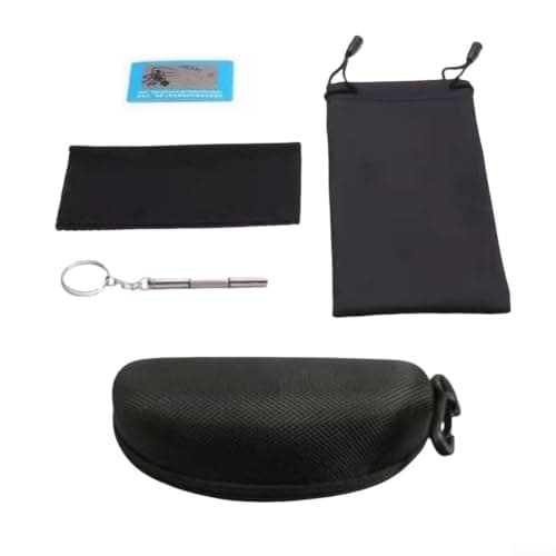 Glasses Case and Accessory Set, Hard Shell Zipper