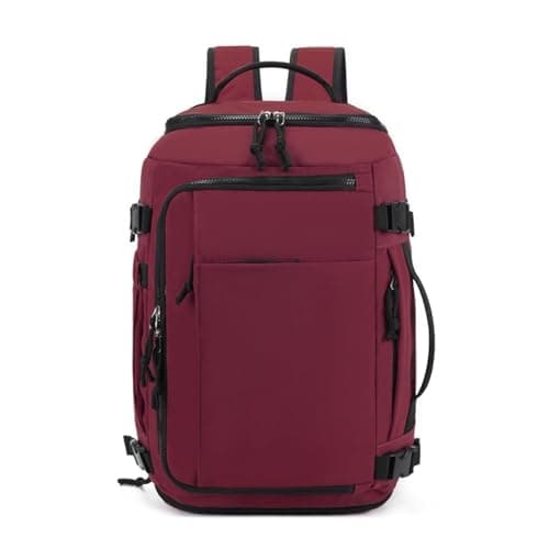 Treer Ryanair Cabin Bags 40x30x20 Underseat Travel Backpack (Burgundy)