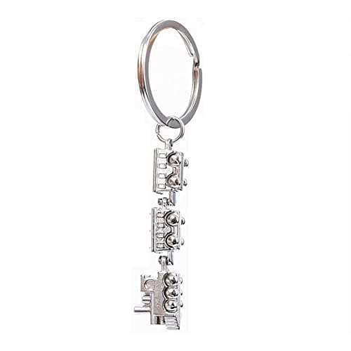 ARFUKA Keyring Cool Mini Train Model Alloy Keychain Metal Key Chain Keyring, Christmas/Birthday Gift for Men and Women