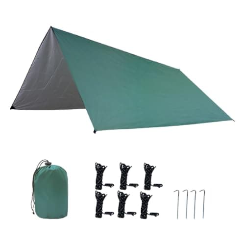 Outdoor Travel Tent Canopy for Backpackers, Oxford Fabric Green
