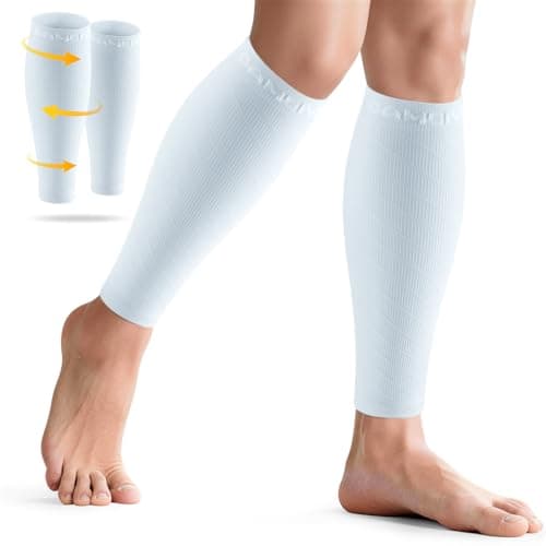 CAMBIVO Calf Compression Sleeves for Men & Women, 2 Pairs