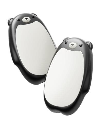 Bearwind Rechargeable Hand Warmers 2-Pack Magnetic Ultra-Thin Design, Black