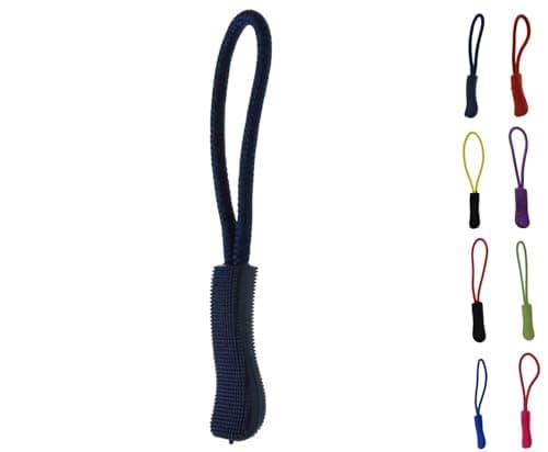 ROKEL Zipper Pulls, Zip Puller Replacement – 10 Pack Navy Blue, Durable Zip Tags Cord Pulls for Backpacks, Luggage, Jackets, Suitcases & Bags – Easy Fix Zip Repair Extension (Navy Blue, 10 Pack)