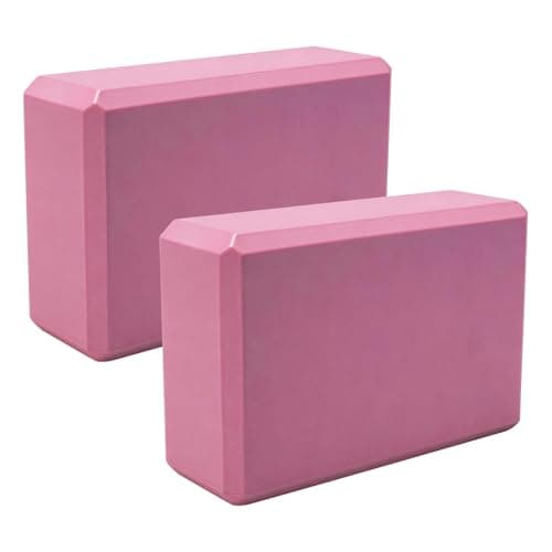 Yoga Block Yoga Blocks Set of 2 High Density EVA Pilates Block Non Slip Lightweight Pilates Blocks Foam Blocks Yoga Brick Gym Bricks for Yoga Pilates Stretching Home Workouts 23 x 15 x 7.5 cm