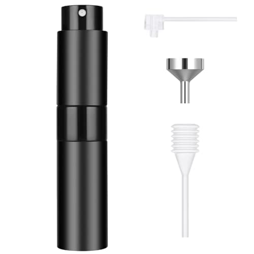 ACWOO Perfume Atomiser, 8ml Refillable Travel Size Perfume Bottle, Mini Aftershave Spray Bottle, Small Glass Fragrance Atomizer for Women, Portable Empty Cologne Refill Pump Dispenser for Men