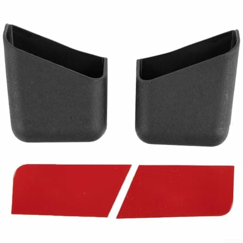 Car Pillar Organizer Box for Vehicle Interior – 2-Pack Plastic Storage Holder for Mobile Phones, Keys & Small Essentials – Fits Door Pillar Trim, Black (7.5 x 8.7 x