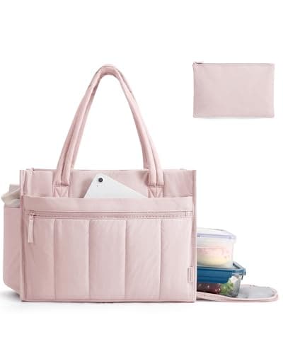 bagsmart 15.6 Inch Laptop Bag for Women, Work Bag with Lunch Compartment